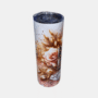 Duurzaam bedrukte 20 oz Tumbler met Diamanten design en Quote Boss Lady met transparante deksel