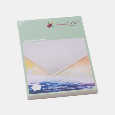 Encaustic Art schilder kaarten wit in de maat A4 x 100 stuks voor heel veel schilder plezier