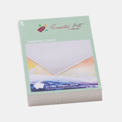 Encaustic Art schilder kaarten wit in de maat A6 x 100 stuks voor heel veel schilder plezier