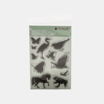 Encaustic Art clear stamp stempelset dieren