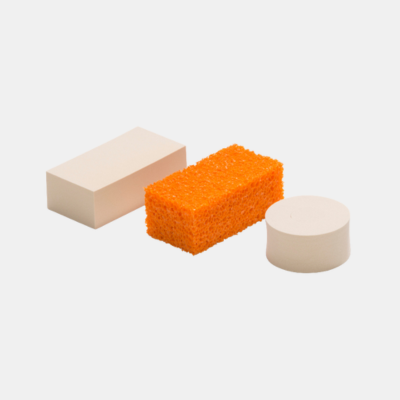 Encaustic art sponsjes set van 4 stuks voor het creëren van patronen en texturen in was