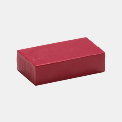 Encaustic Wasblokje No 01 Karmijn, Transparant voor gelaagde diepte.