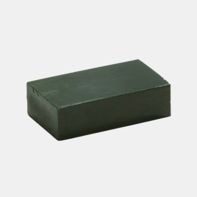 Encaustic Wasblokje No:23 Olijfgroen, Ruwe, korrelige textuur.