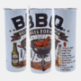 Stijlvolle bedrukte Tumbler 20 oz met BBQ en Quote Rules For Men design