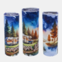 Stijlvolle 20 oz bedrukte Tumbler met Camper Life design rondom bedrukt