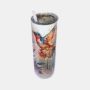 Bedrukte 20 oz Tumbler met IJsvogel design met transparante deksel