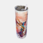 Bedrukte 20 oz Tumbler met IJsvogel design met transparante deksel