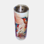 Bedrukte 20 oz Tumbler met IJsvogel design met transparante deksel
