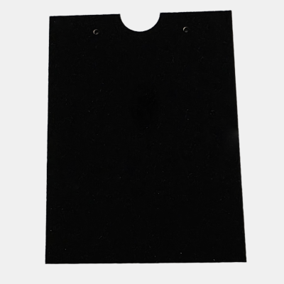 Zwart sieradenkaartje met ophanggatjes voor oorbellen of hangers