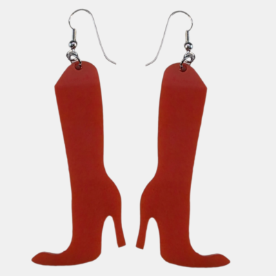 Oorbellen in de vorm van een laars, trendy accessoire voor dames