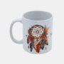 Bedrukte keramische mok met unieke print Yoga en Droomvanger, 330 ml, sublimatie