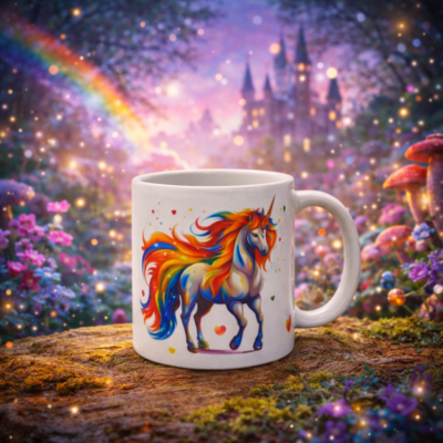 Bedrukte keramische mok met unieke prints voor kinderen, 330 ml, sublimatie