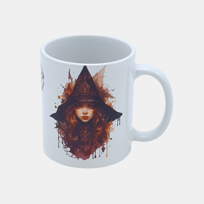 Bedrukte keramische mok met unieke print van Good Witch, 330 ml, sublimatie