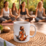Bedrukte keramische mok met unieke print van Yoga en droomvanger, 330 ml, sublimatie