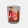 Voeg een elegant accent toe aan je interieur met deze waxinelichthouder Frozen glas, bedrukt met Kerst Gnoom met kerstboom