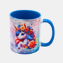Bedrukte keramische mok met unieke print met een Magische Eenhoorn, 330 ml, sublimatie
