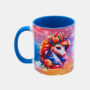 Bedrukte keramische mok met unieke print van een magische Eenhoorn, 330 ml, sublimatie