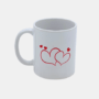 Bedrukte keramische mok met unieke print voor Valentine, 330 ml, sublimatie