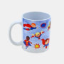 Bedrukte keramische mok met unieke print met suppermannetjes, 330 ml, sublimatie