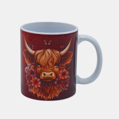 Bedrukte keramische mok met unieke print, 330 ml, sublimatie