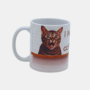 Bedrukte keramische mok met unieke print Kat en Muis met Quote, 330 ml, sublimatie