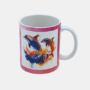 Bedrukte keramische mok met unieke print van Kleurrijke Dolfijnen, 330 ml, sublimatie