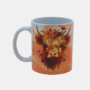 Bedrukte keramische mok met unieke print met Schotse Hooglander, 330 ml, sublimatie