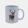 Bedrukte keramische mok met unieke print Herten, 330 ml, sublimatie