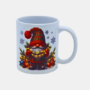Bedrukte keramische mok met unieke print van Kerst Gnoom, 330 ml, sublimatie
